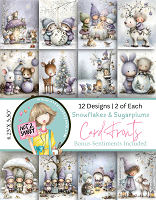 Snowflakes & Sugar Plums A2 Card Fronts